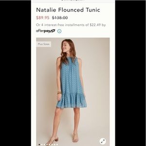 Anthropologie Natalie flounced tunic
